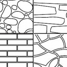 Трафареты для имитации кирпичной кладки