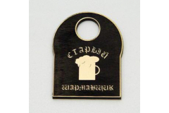 Черный номерок для пивной