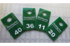 Номерки из оргстекла в гардероб