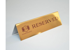 Настольная табличка Забронировано