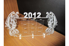 Лазерная гравировка календаря