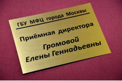 Офисная табличка гендиректор