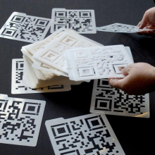Трафареты QR-кодов на заказ