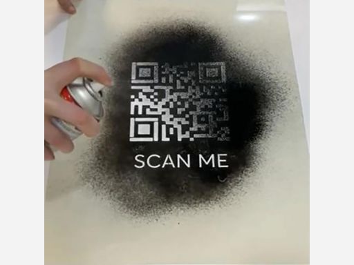 Трафареты QR-кода из пленки